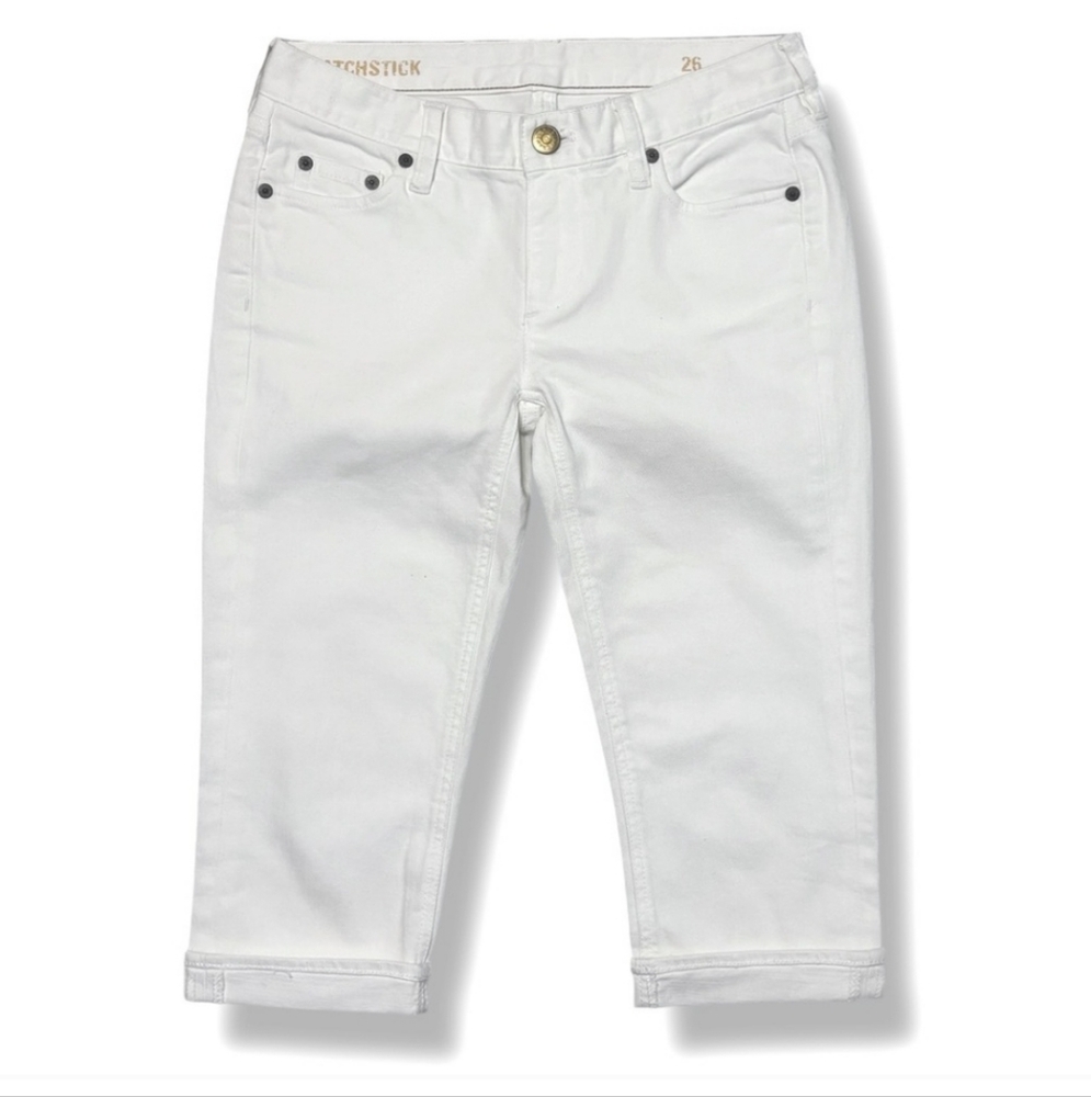 J. CREW Matchstick Cropped Capri Denim Jeans